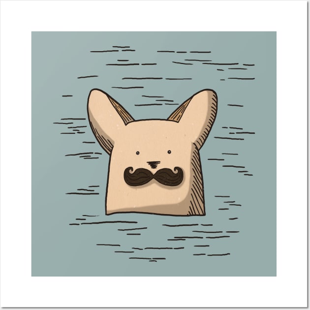 Movember - Pembroke Welsh Corgi Edition Wall Art by CorinnaSchlachter